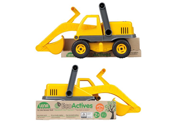 Lena 4211 EcoActives Bagger Baustellenfahrzeug Baustellenspielzeug Spielzeug 