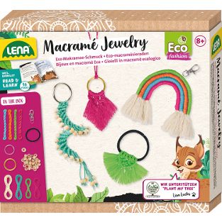 Eco Macramé Jewelry, FSC RECYCLED, Faltschachtel